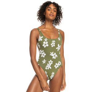 Roxy plavky Retro One Piece loden green surfrider spirit s Velikost: M