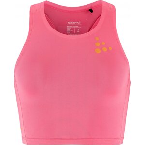 Dámský běžecký top CRAFT PRO Hypervent Cropped 2 - růžová Velikost: XL
