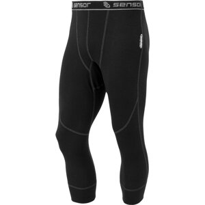 Pánské 3/4 funkční spodky SENSOR Double face černé Barva: černá, Velikost: XL