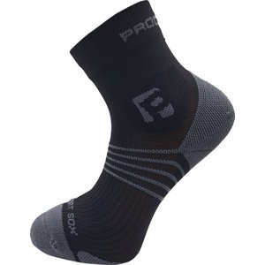 Unisex běžecké ponožky PROGRESS Support Sox černé Velikost: 43-47