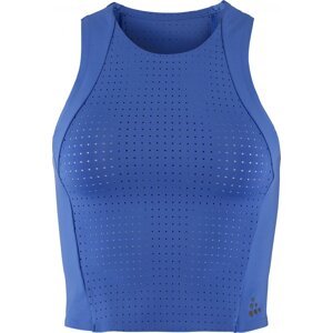Dámský funkční top CRAFT ADV Hit Perforated Tank - modrá Velikost: L