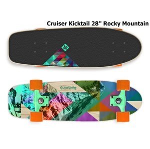 Skateboard STREET SURFING Cruiser Kicktail 28" Rocky Mountain