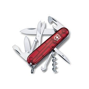 Kapesní nůž VICTORINOX Climber - červený transp.