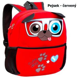 Dětský batoh SPOKEY Pejsek - červený