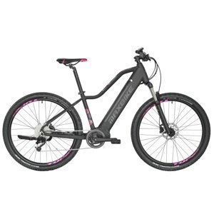 Horské elektrokolo MAXBIKE Solvi 27.5 černý mat-růžové - vel. rámu 16.5"