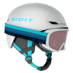 SCOTT Dětská lyžařská helma s brýlemi  Keeper 2 + Jr Witty S Bílá 2022/2023 Dětské