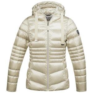 Dámská zimní bunda Dolomite Jacket Hood Corvara Satin Bílá M