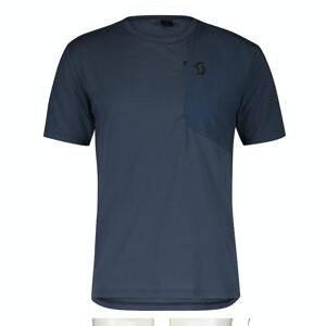 SCOTT Pánské tričko s krátkým rukávem  DRI Pocket SS Modrá M