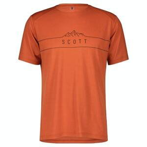SCOTT Pánské tričko s krátkým rukávem  Defined Merino SS Oranžová XL