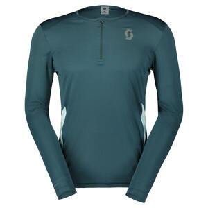 Pánské běžecké tričko s dlouhým rukávem Scott Endurance Tech Zelená M