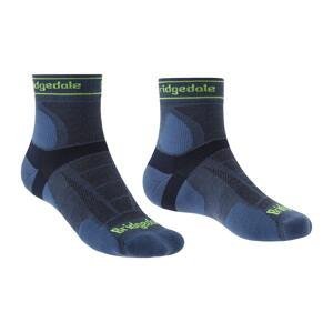 Pánské běžecké ponožky Bridgedale Trail Run Ultralight T2 Merino Sport ¾ Crew Modrá XL