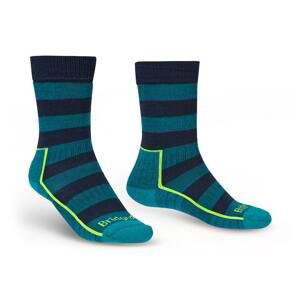 Pánské ponožky Bridgedale Hike LW Performance Boot Pattern Zelená M