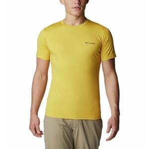 Pánské triko Columbia Zero Rules™ Short Sleeve Shirt Žlutá XXL