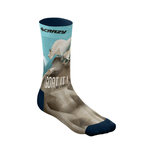 Ponožky Crazy SOCKS Modrá 43-46