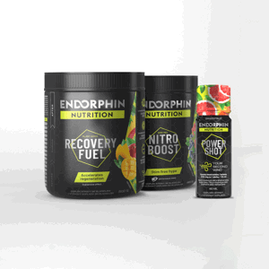 Dárkové balení Endorphin Nutrition Nitro Boost 480g+ Recovery Fuel 500g + Power Shot 60ml 1040g