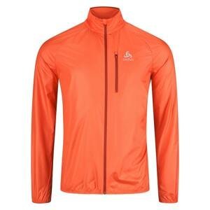 Pánská běžecká bunda Odlo Jacket ZEROWEIGHT Oranžová L