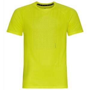Pánské běžecké tričko Odlo T-shirt s/s crew neck ESSENTIAL PRINT GR Šedá XL