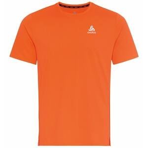 Pánské běžecké triko Odlo crew neck ZEROWEIGHT CHILL-T Oranžová M