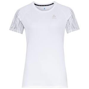Dámské běžecké tričko Odlo ESSENTIAL PRINT GR Bílá XS