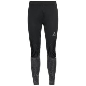 Pánské zimní běžecké kalhoty Odlo ZEROWEIGHT WARM REFLECTIVE Černá M