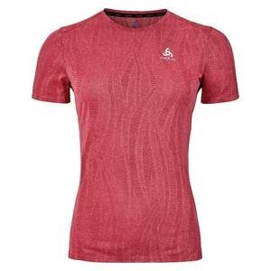 Dámské běžecké triko Odlo T-shirt crew neck s/s ZEROWEIGHT ENGINEE Červená S