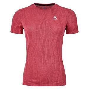 Dámské běžecké triko Odlo T-shirt crew neck s/s ZEROWEIGHT ENGINEE Červená M
