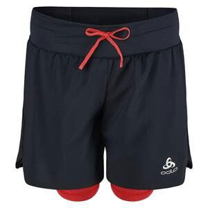 Dámské běžecké šortky Odlo 2-in-1 short X-ALP TRAIL 6 INCH Černá M