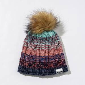 Dívčí čepice Phenix Gradation Fur Beanie Modrá Juniorská