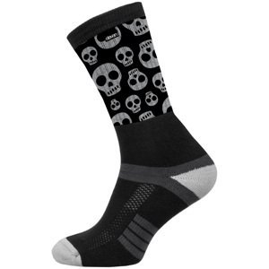 Ponožky Eleven Suba Cute Skulls Black Velikost: L (42-44)