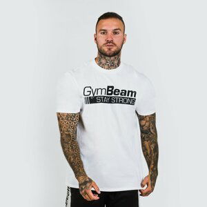 Tričko Stay Strong White XL - GymBeam