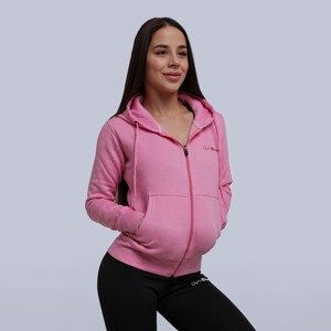 Dámská mikina Zipper Hoodie Baby Pink L - GymBeam