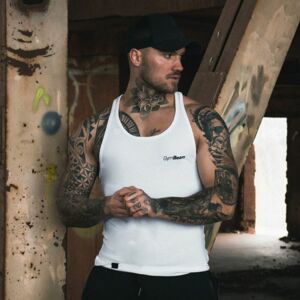 Tílko Stringer Tank Top White XXL - GymBeam