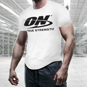 Tričko True Strength White XL - Optimum Nutrition