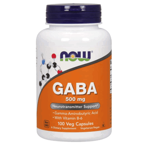 GABA 500 mg 100 kaps. - NOW Foods