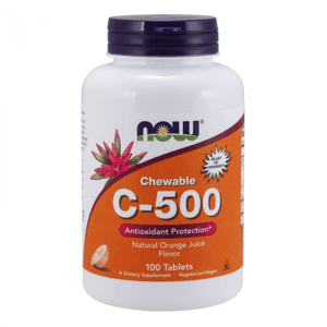 Vitamín C 500 mg tablety na cucání 100 tab. třešeň a bobule - NOW Foods