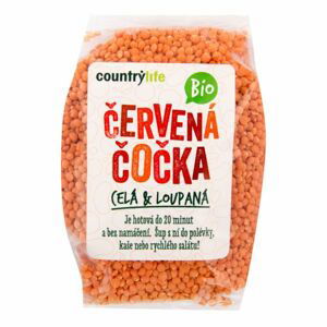 BIO Červená čočka celá loupaná 500 g - Country Life