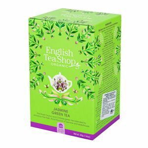 BIO Zelený čaj s jasmínem a květem bezu 40 g - English Tea Shop