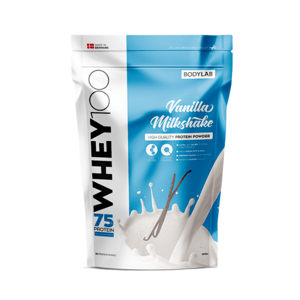 Whey Protein 100 1000 g jahodový milkshake - Bodylab