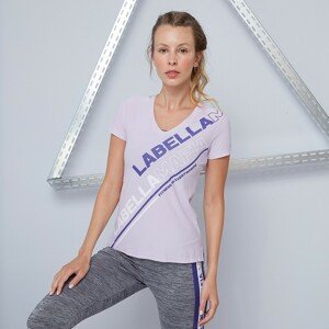 Dámské tričko Color Block Purple S - LABELLAMAFIA
