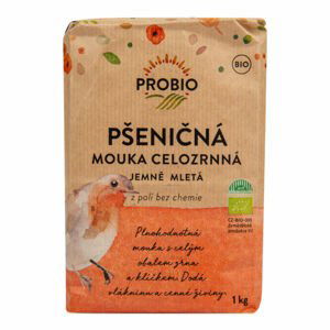 BIO Pšeničná celozrnná jemná mouka 1000 g - Probio