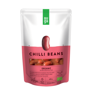 BIO Červené fazole v chilli omáčce 400 g - Auga