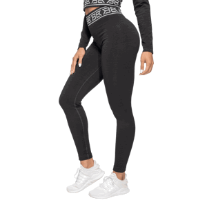 Dámské legíny Rib Seamless Black Melange S - Better Bodies