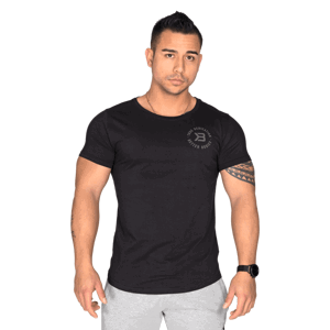 Pánské tričko Wide Neck Tee Black XXL - Better Bodies