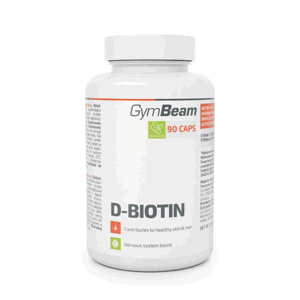 D-Biotin (Vitamín B7) 90 kaps. - GymBeam