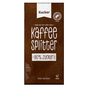 Veganská čokoláda s kousky kávy 80 g - Xucker