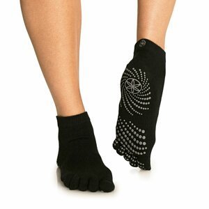 Ponožky na jógu Grippy Yoga Socks Black S/M - GAIAM