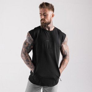 Tílko Statement Drop Shoulder Black M - SQUATWOLF