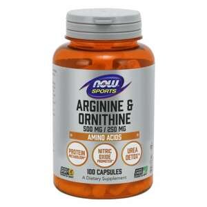 Arginin & Ornitin 100 kaps. - NOW Foods