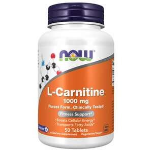 L-Karnitin 1000 mg 50 tab. - NOW Foods
