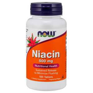 Niacin 500 mg 100 kaps. - NOW Foods